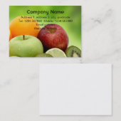 Visitekaartje van verse vruchten (Voorkant / Achterkant)