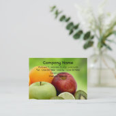 Visitekaartje van verse vruchten (Staand voorkant)