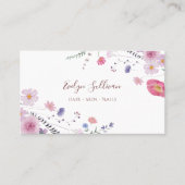 Visitekaartje van verse wilde bloemen (Voorkant)