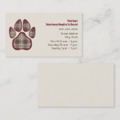 Visitekaartje van Veterinair en Keniaal - bruin Ps (Voorkant / Achterkant)