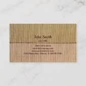 Visitekaartje van vinylplaat en natuur (Achterkant)