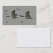 Visitekaartje van vliegende ganzen (Voorkant / Achterkant)