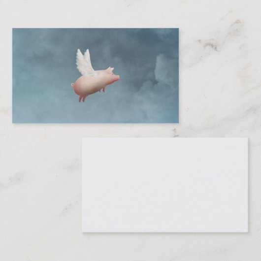 visitekaartje van vliegende varkens (Voorkant / Achterkant)