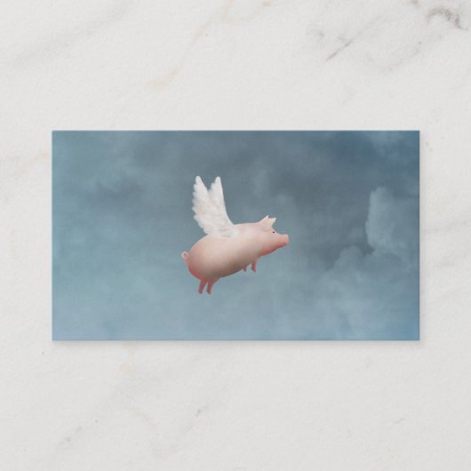 visitekaartje van vliegende varkens (Voorkant)
