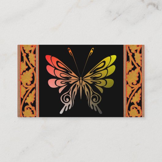 Visitekaartje van vlinder (Achterkant)