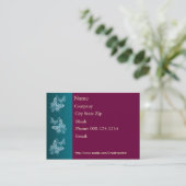 Visitekaartje van vlinder (Staand voorkant)