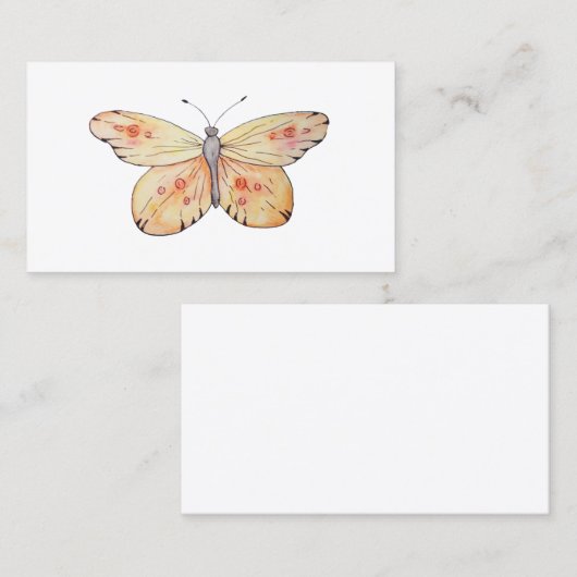 Visitekaartje van vlinder (Voorkant / Achterkant)