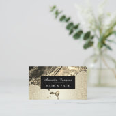 Visitekaartje van vloeibaar metaalgoud (Staand voorkant)