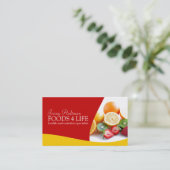 Visitekaartje van voedingsdeskundigen (Staand voorkant)