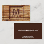 Visitekaartje van voedselblogger (Voorkant / Achterkant)