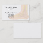 Visitekaartje van voetanatomie (Voorkant / Achterkant)