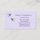 Visitekaartje van vogels (Voorkant)