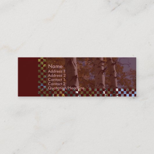 Visitekaartje van vogels (Voorkant)