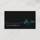 Visitekaartje van vogels (blauw) (Achterkant)