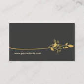 Visitekaartje van vogels (bruin) (Achterkant)