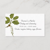 Visitekaartje van vruchten en bessen (Achterkant)