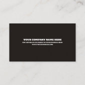 Visitekaartje van vuurhout (Achterkant)