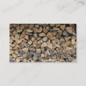 Visitekaartje van vuurhout (Achterkant)