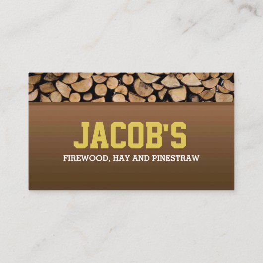 Visitekaartje van vuurhout (Achterkant)