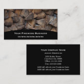 Visitekaartje van vuurhout (Voorkant / Achterkant)