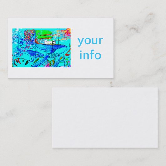 visitekaartje van walvissen (Voorkant / Achterkant)