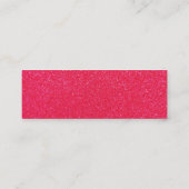 Visitekaartje van warmroze glitter (Achterkant)