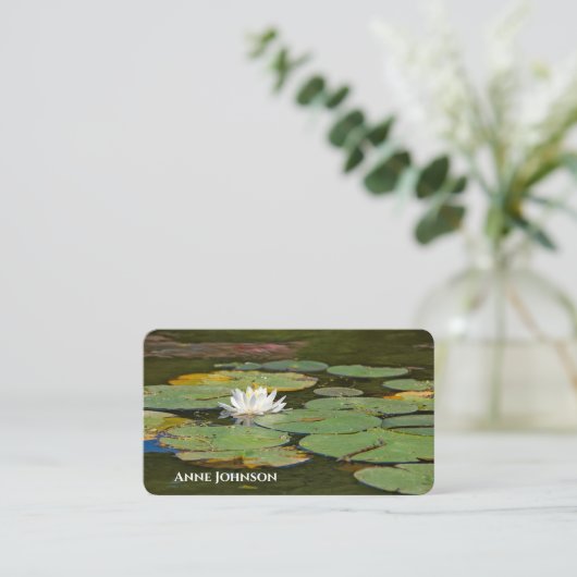 visitekaartje van waterlelie (Staand voorkant)