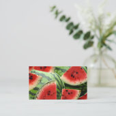 Visitekaartje van watermeloenen (Staand voorkant)