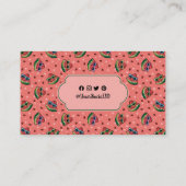 Visitekaartje van watermeloenen Cartoon (Achterkant)