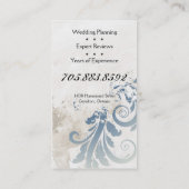 Visitekaartje van Wedding Planner Elegant Vintage (Achterkant)