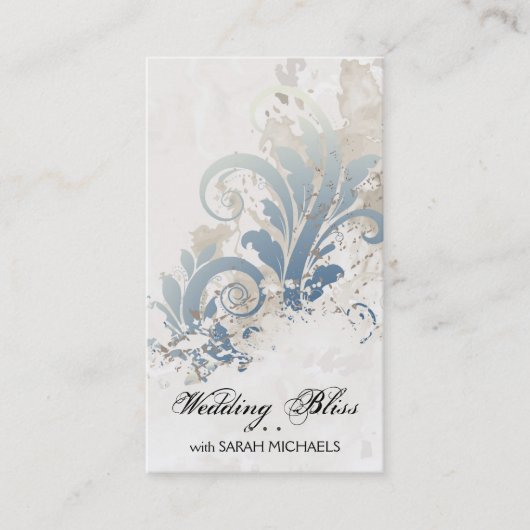 Visitekaartje van Wedding Planner Elegant Vintage (Voorkant)