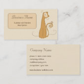 Visitekaartje van whisky (Voorkant / Achterkant)