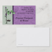 Visitekaartje van wijn (Voorkant / Achterkant)