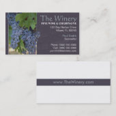 Visitekaartje van wijn en champagne (Voorkant / Achterkant)
