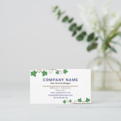 Visitekaartje van wijngaarden met wijnstok (Staand voorkant)