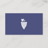 Visitekaartje van wijngaarden met wijnstok (Achterkant)