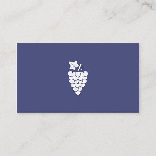 Visitekaartje van wijngaarden met wijnstok (Achterkant)