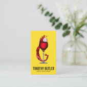 Visitekaartje van wijnglas (Staand voorkant)