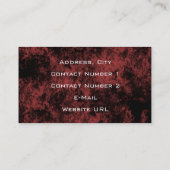 Visitekaartje van wijnstang (Achterkant)