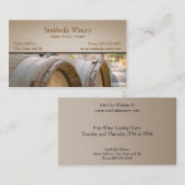 Visitekaartje van wijnvaten (Voorkant / Achterkant)