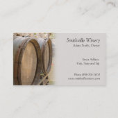Visitekaartje van wijnvaten (Voorkant)