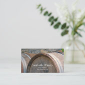 Visitekaartje van wijnvaten (Staand voorkant)