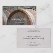 Visitekaartje van wijnvaten (Voorkant / Achterkant)