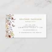 Visitekaartje van wilde bloemen (Achterkant)