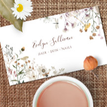 visitekaartje van wilde bloemen
