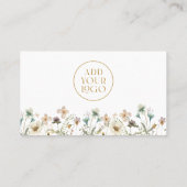 Visitekaartje van wilde bloemen (Achterkant)