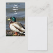 Visitekaartje van wilde eenden (Voorkant / Achterkant)