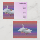 visitekaartje van witte ganzen (Voorkant / Achterkant)