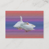 visitekaartje van witte ganzen (Achterkant)