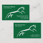 Visitekaartje van witte paarden (Voorkant / Achterkant)